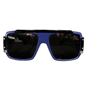 Marc Jacobs MJ187/S Blue & Black Y2K Sunglasses $300 Retail Luxury Summer